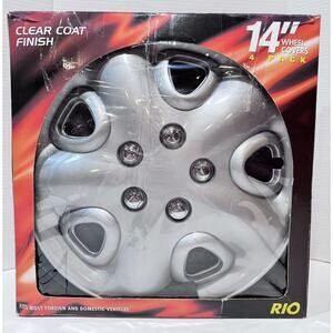 Rio (81501) Custom Accessories Inc 14" Wheel Cover with Chrome Nut, Set of 4